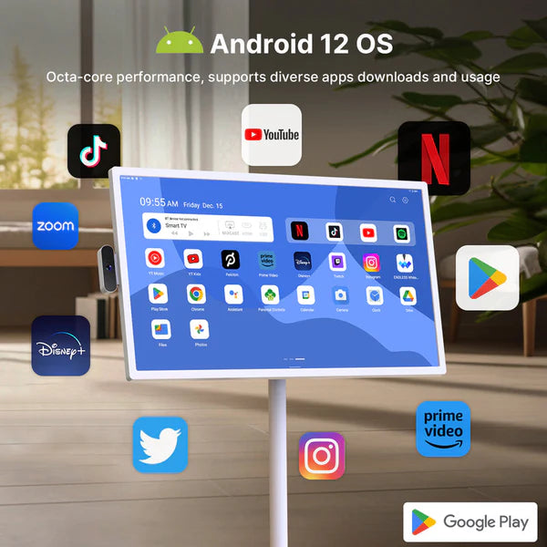 Luxerta™ タッチスマートテレビ（持ち運び可能）